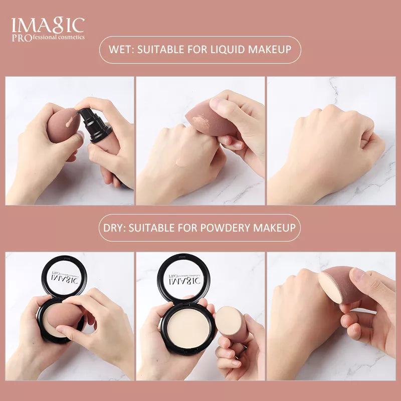 IMAGIC 3Pcs Makeup Puff Wet and Dry Professionele Makeup Spons Foundation Cream Concealer Multipurpose Makeup Tool