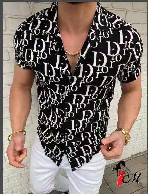New Fashion Trend Shirt for Men Summer Print Short Sleeve Tops Hawaiian Shirts Men Clothing Vacation Shirts S-3xl