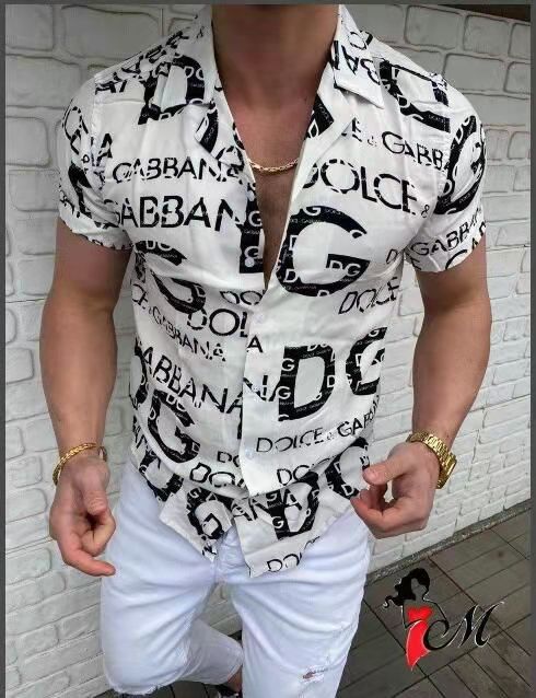 New Fashion Trend Shirt for Men Summer Print Short Sleeve Tops Hawaiian Shirts Men Clothing Vacation Shirts S-3xl