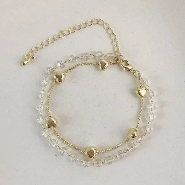 2022 New Korean Flowers Daisy Bracelets Bohemian Colorful Crystal Beaded Bracelet Handmade Elastic Rope Women Pulseira Jewelry