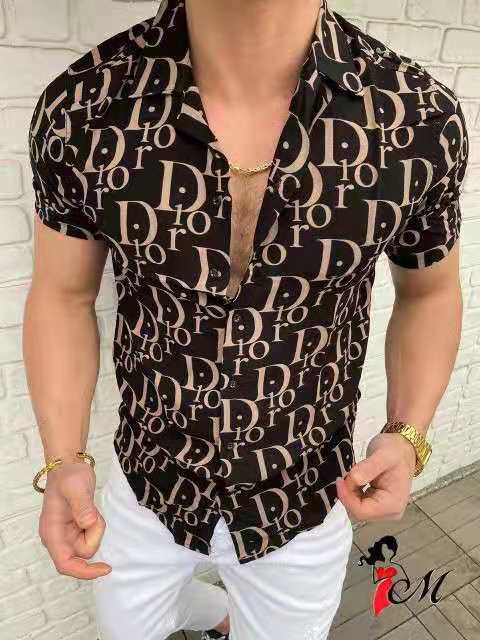 New Fashion Trend Shirt for Men Summer Print Short Sleeve Tops Hawaiian Shirts Men Clothing Vacation Shirts S-3xl