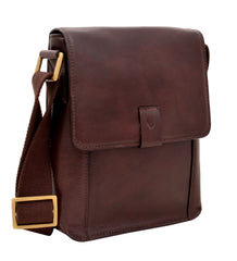 Aiden Small Leather Messenger Cross Body Bag