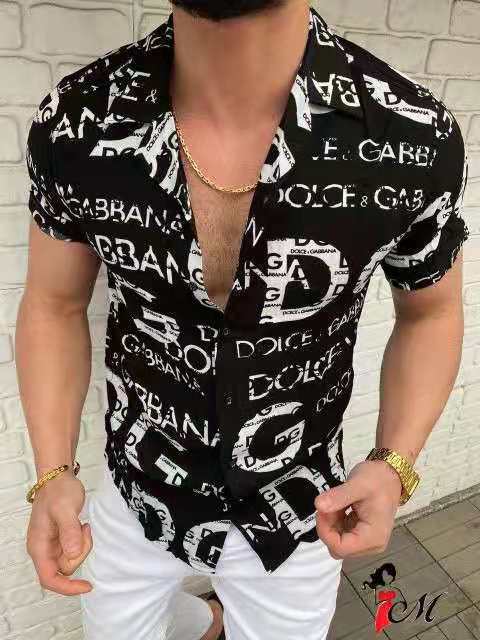 New Fashion Trend Shirt for Men Summer Print Short Sleeve Tops Hawaiian Shirts Men Clothing Vacation Shirts S-3xl