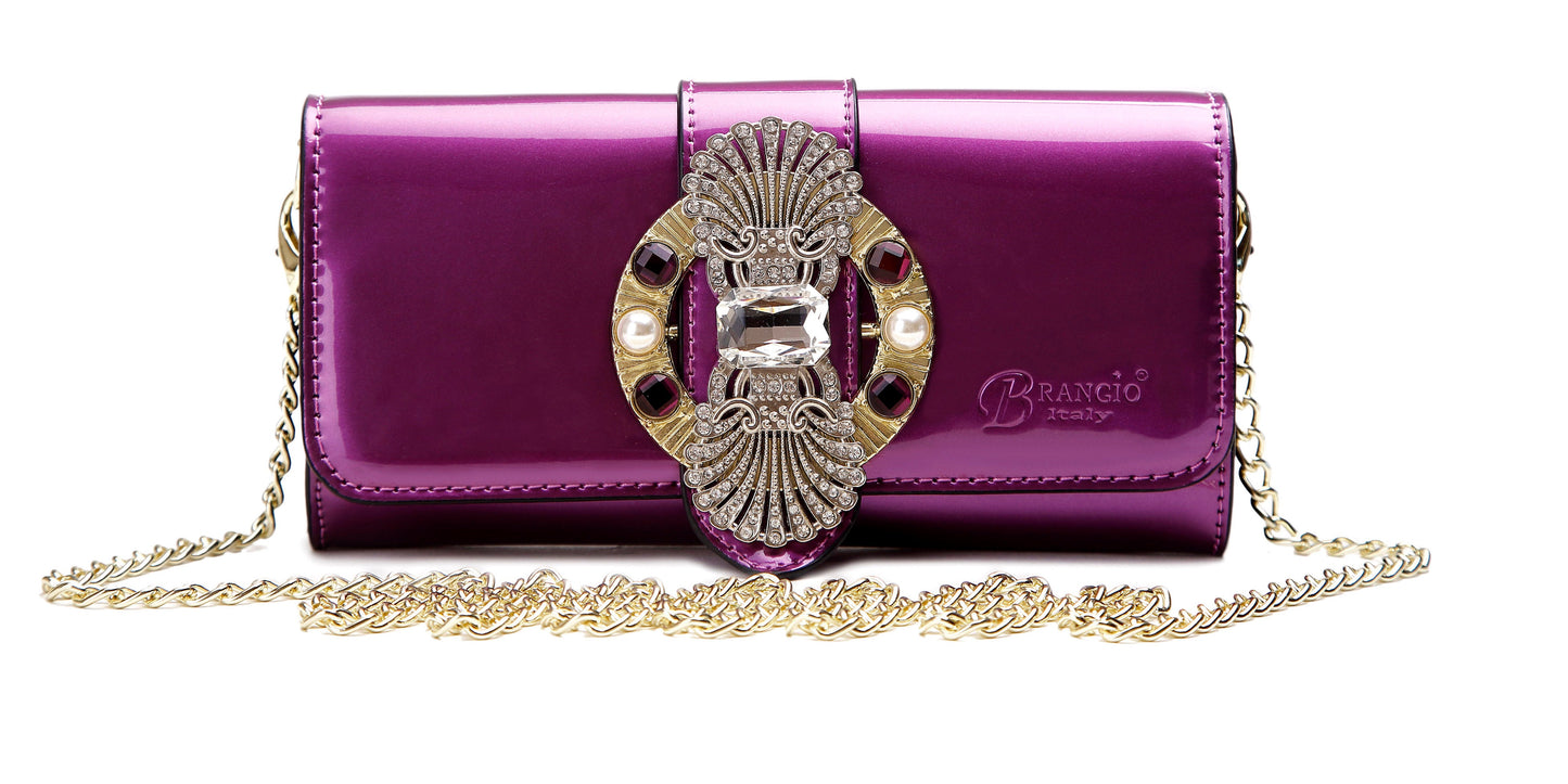 Queen's Crown Magnetic Clasp Crossbody Wallet & Purse