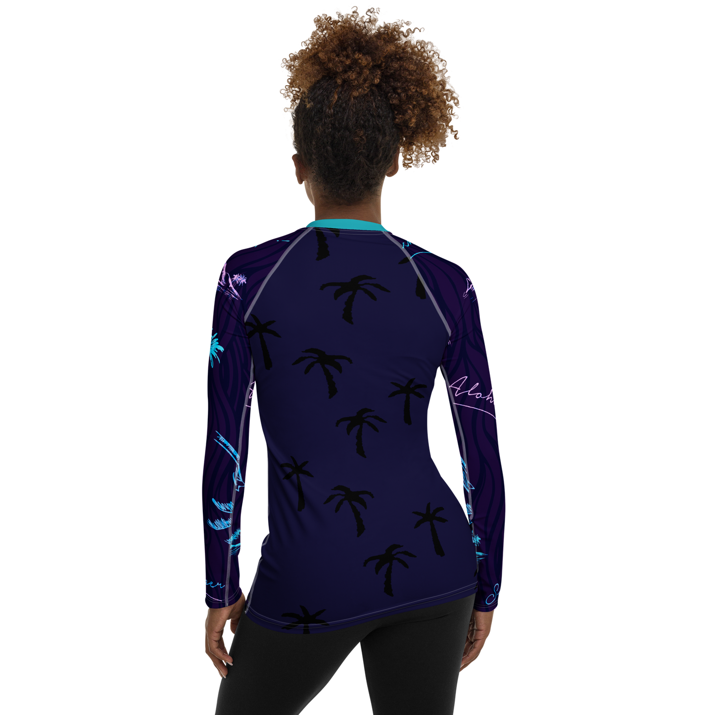 Find Your Coast® Hawaiian Adventure Sea Skinz Rash Guard UPF 50+