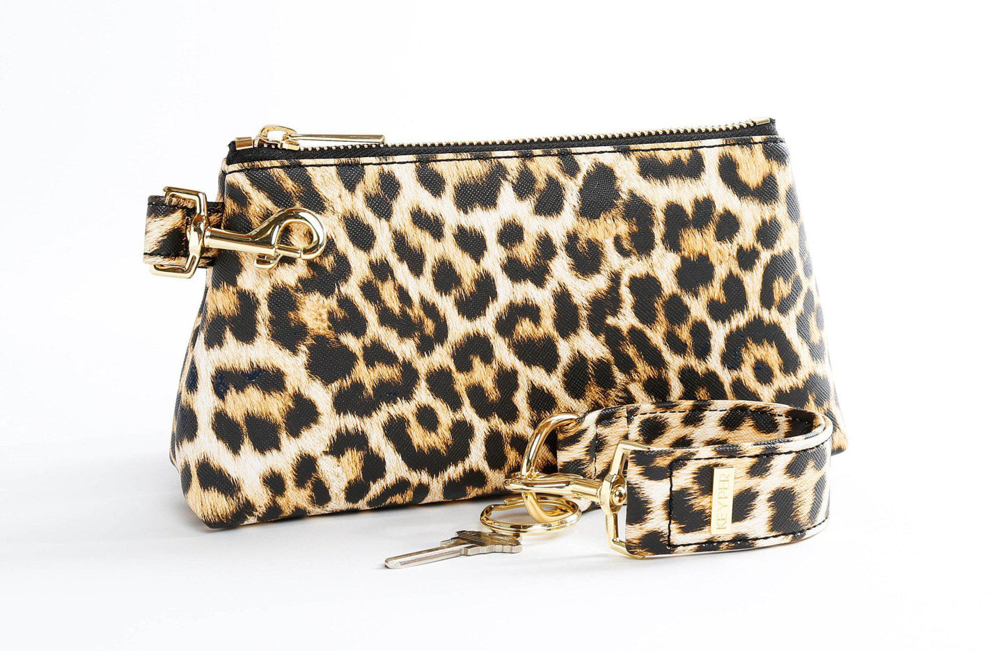 Classic Leopard Vegan Leather 2-Piece WRISTLET SET