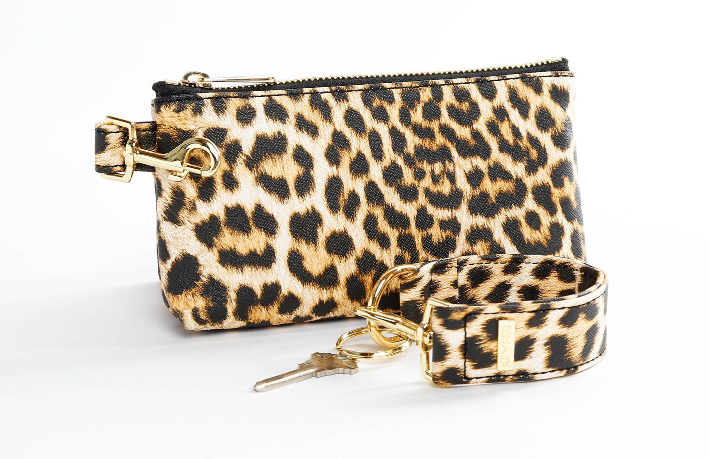 Classic Leopard Vegan Leather 2-Piece WRISTLET SET