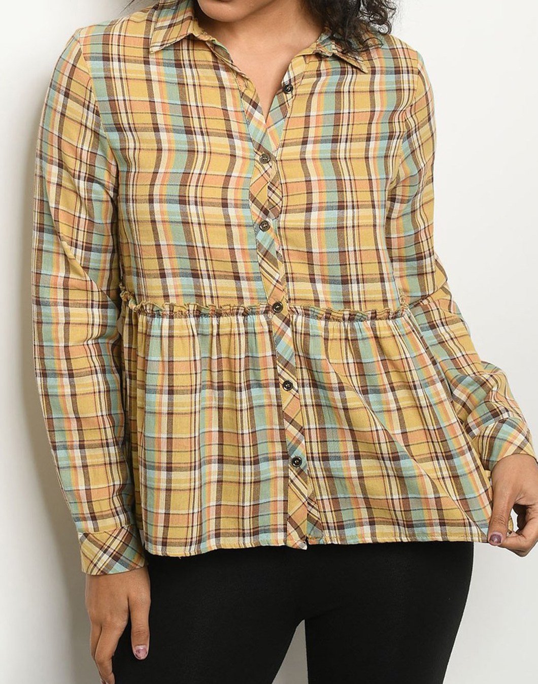 Checkered Print Top