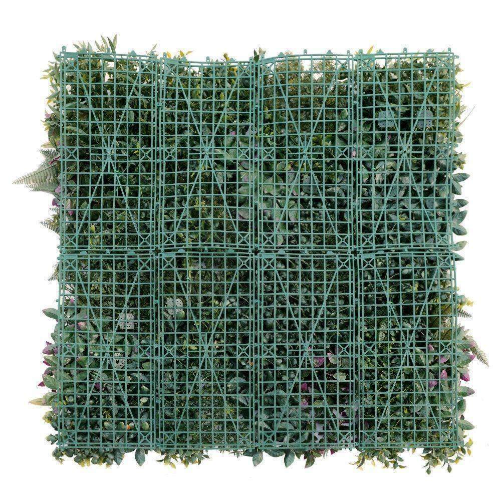 Luxury Country Fern Artificial Vertical Garden / Green Wall 100cm X 100cm UV Resistant