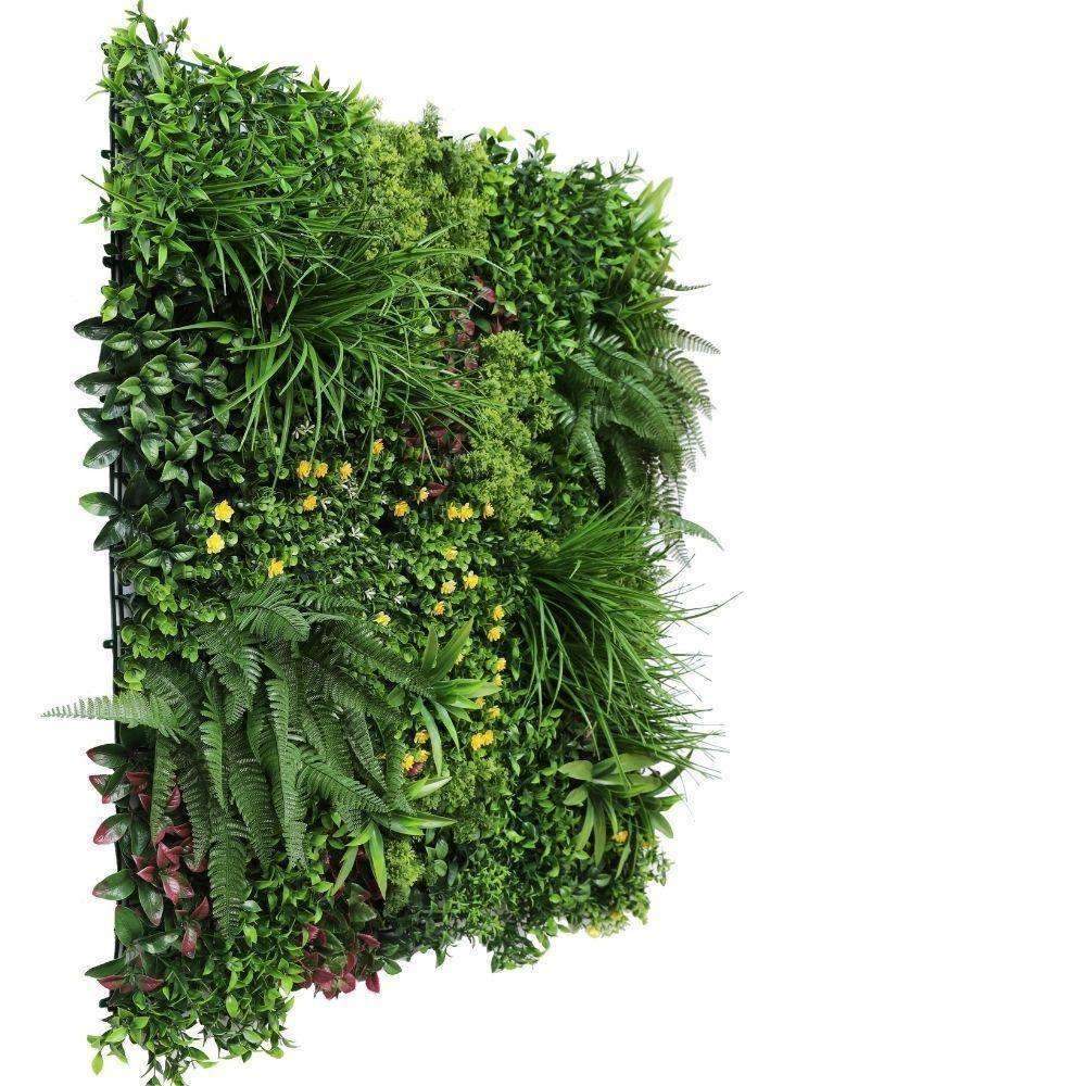 Luxury Country Fern Artificial Vertical Garden / Green Wall 100cm X 100cm UV Resistant