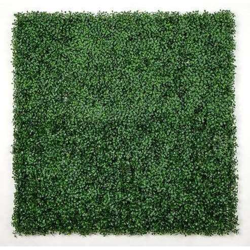 English Boxwood Artificial Hedge Panel Green Wall 1m X 1m UV Resistant