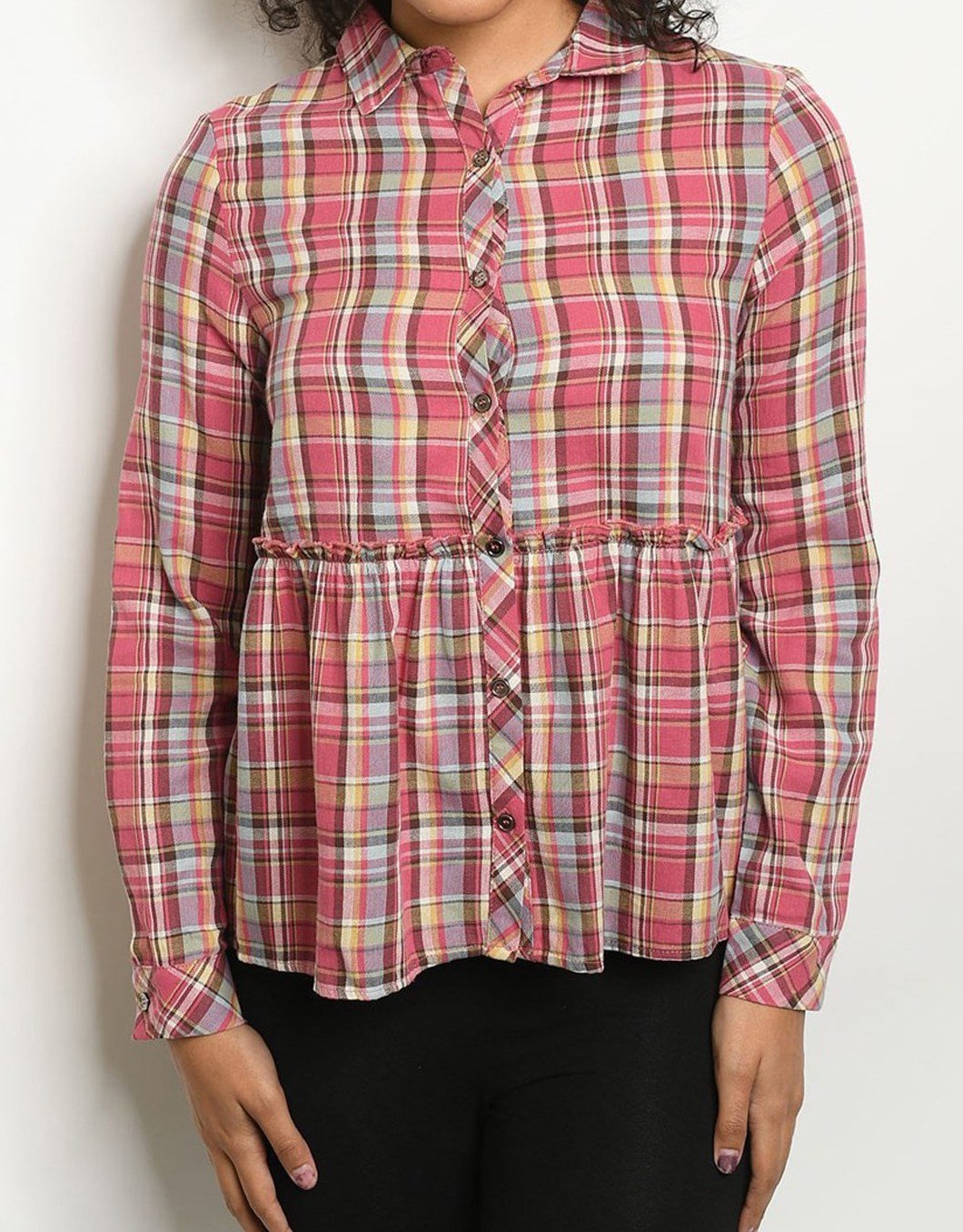 Checkered Print Top