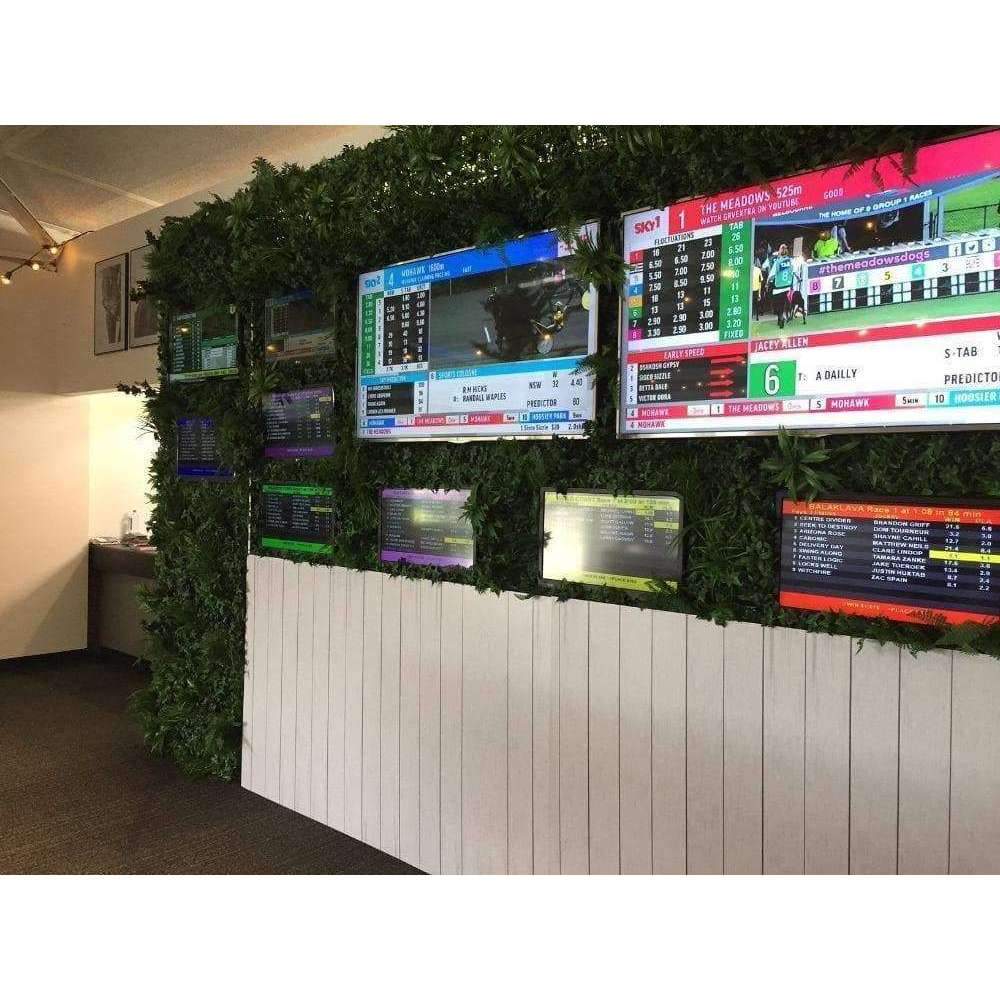 Luxury Green Sensation Artificial Vertical Garden / Fake Green Wall 1m X 1m UV Resistant