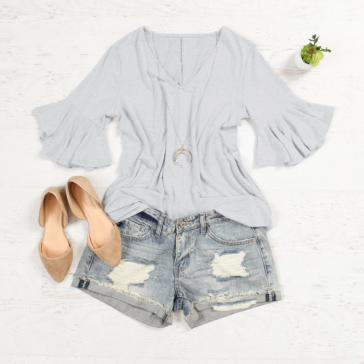 Waterfall Sleeve Top