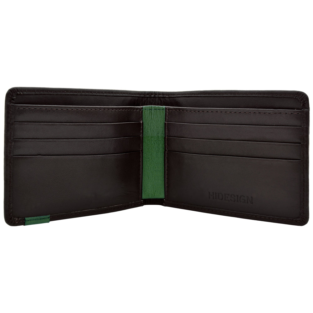 Hidesign Dylan Slim Thin Simple Leather Bifold Wallet