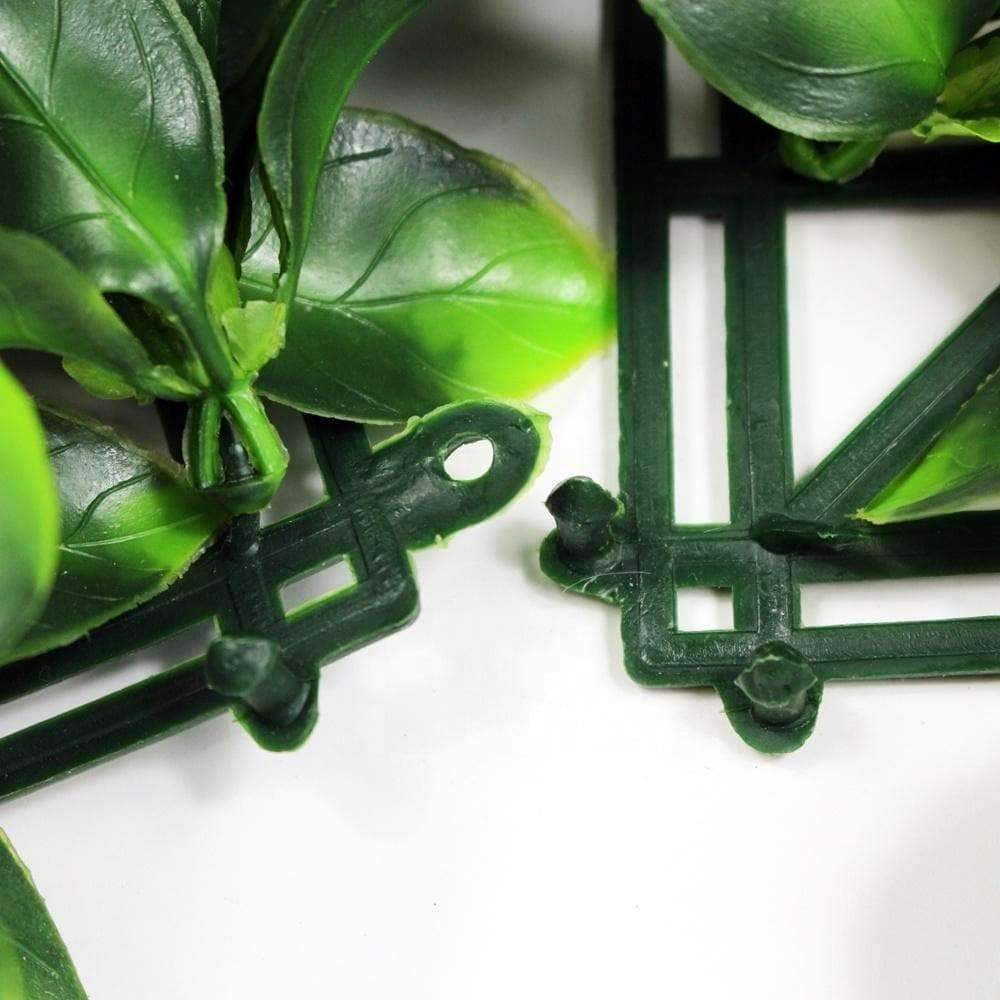 Jasmine Artificial Hedge Screen / Green Wall Panel 100cm X 100cm UV Resistant