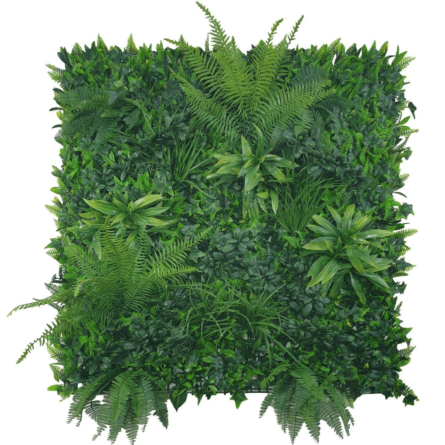 Jungle Fern Artificial Vertical Garden / Fake Green Wall 1m X 1m UV Resistant