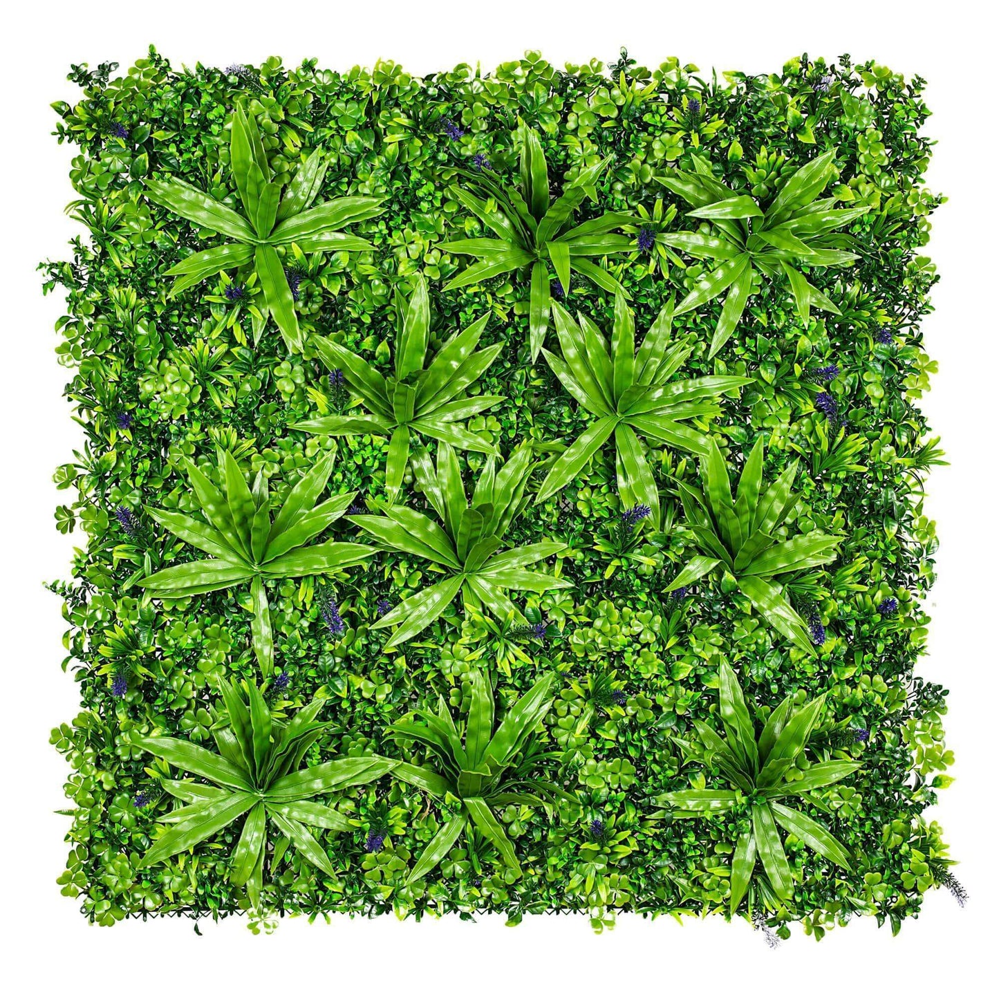 Lavender Artificial Vertical Garden / Fake Green Wall 1m X 1m UV Resistant UV Resistant