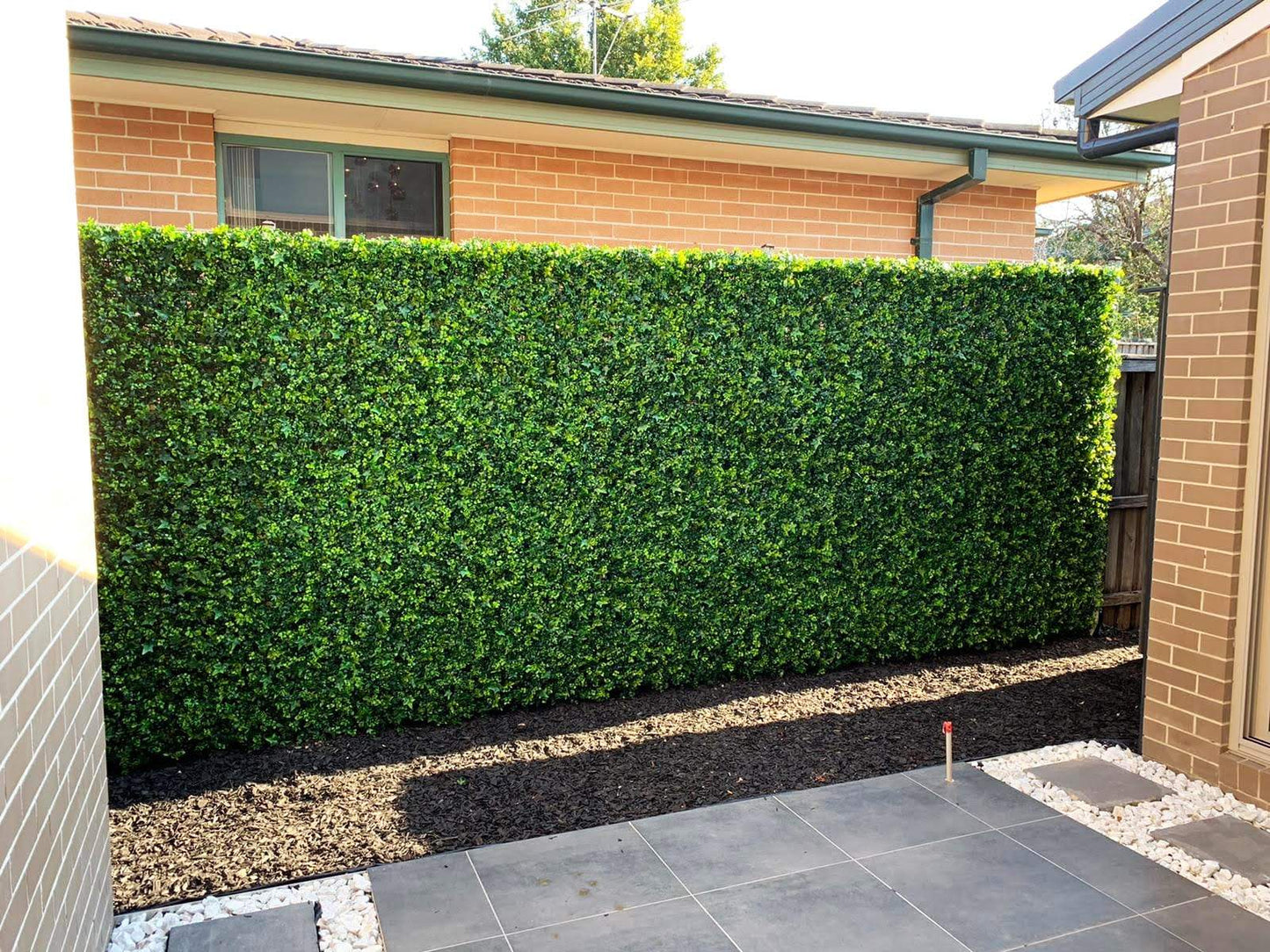 Luxury Mixed Ivy Artificial Hedge Fence Panels / Fake Vertical Garden 1m X 1m UV Resistant