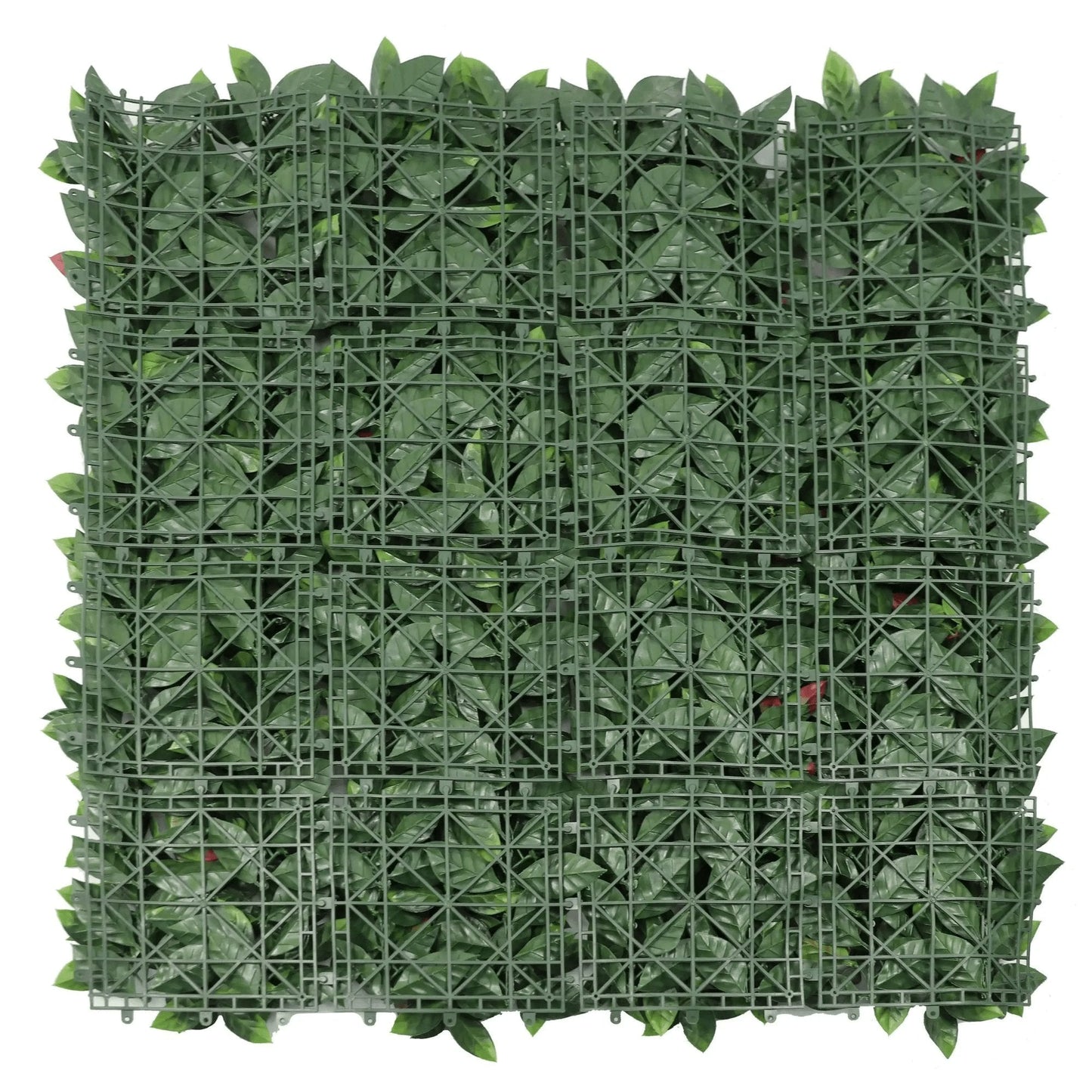 Photinia Artificial Hedge Panel / Fake Vertical Garden 1m X 1m UV Resistant