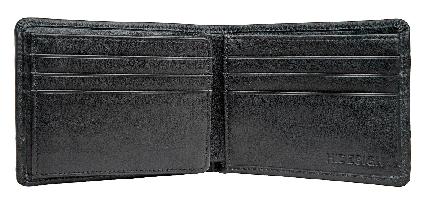Hidesign Angle Stitch Leather Multi-Compartment Leather Wallet