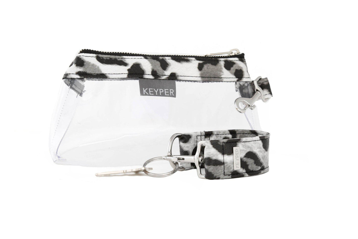 Snow Leopard Vegan Leather 2-Piece WRISTLET SET