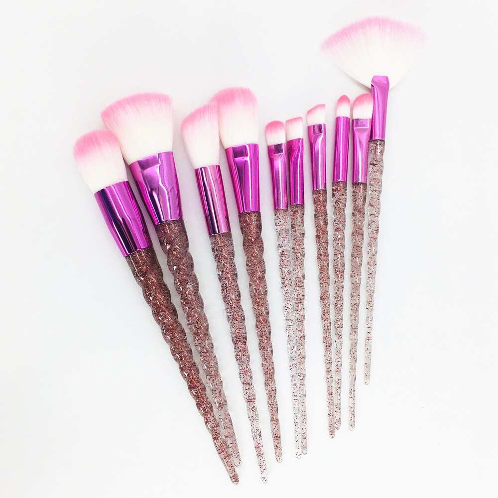 Makeup Brushes Set With Diamond Crystal Handle