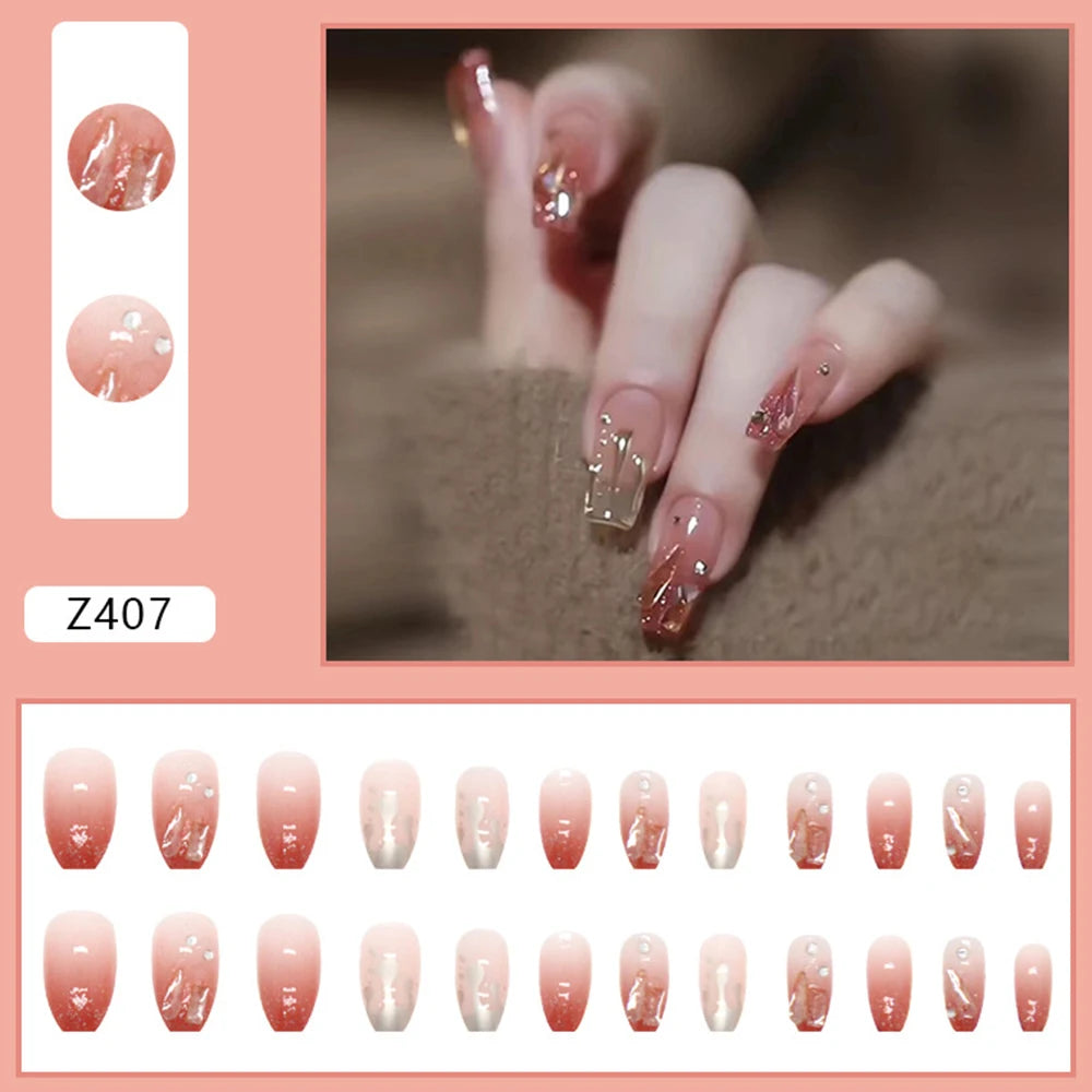 Droped Diamond - Artificial Nails