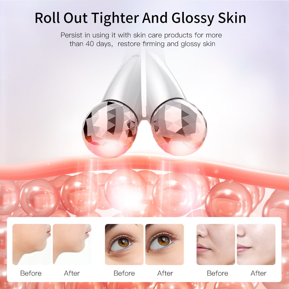 ANLAN EMS Face Roller Electric V Face Massagers Microcurrent Face Lift Beauty Machine Slimmer Double Chin Massage Skin Care Tool