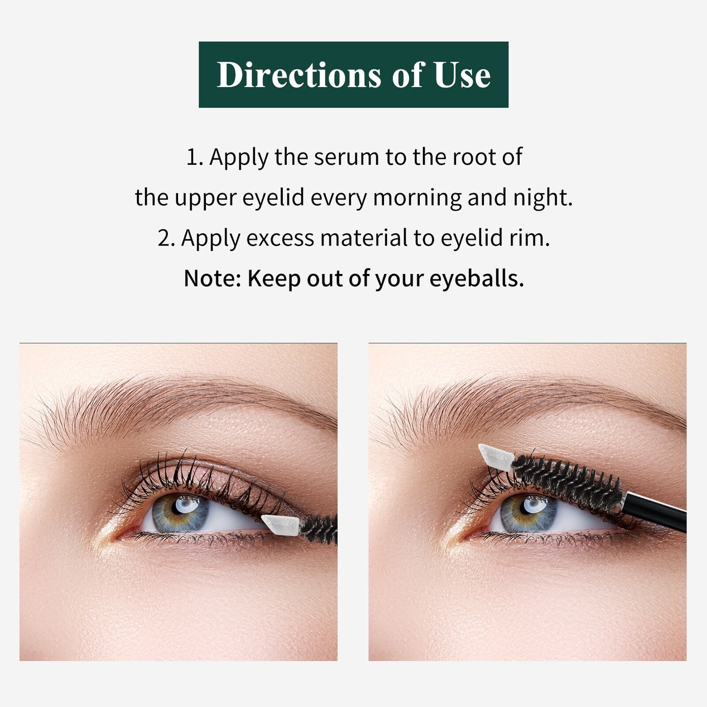 BREYLEE Eyelash Growth Gel Eyebrow Enhancer Lash Treatment Lift Growth Serum Liquid Eyelash Transparent Fast Lifting Fluid 3ml